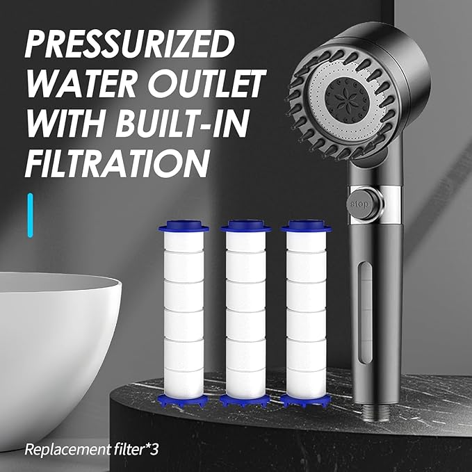 High Pressurized Filtered Shower Head